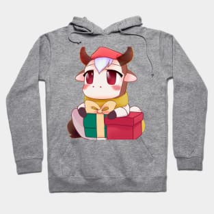 Cute Ox Drawing Hoodie